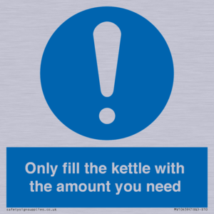 Only fill the kettle with the amount you need